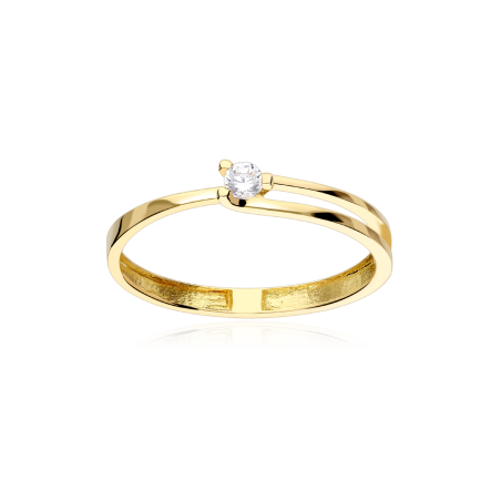 Anillo Oro 18k y Circonita "Livia"