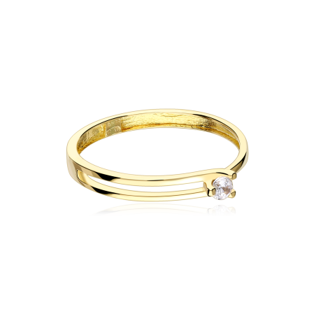 Anillo Oro 18k y Circonita "Livia"