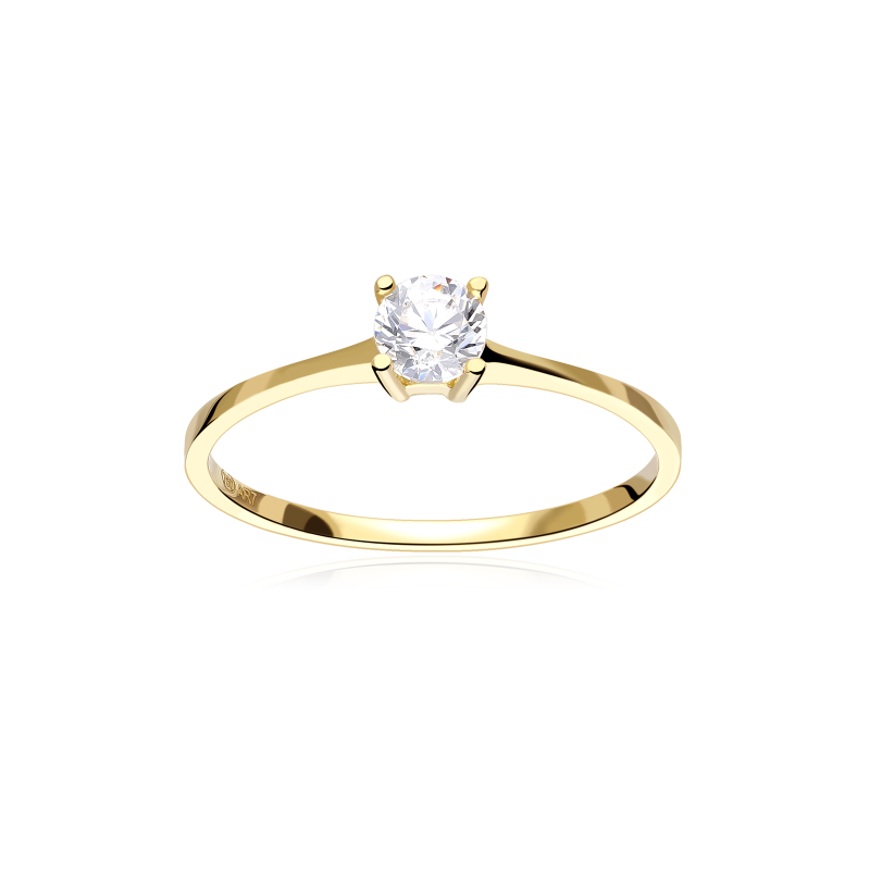Anillo Oro 18k y Circonita "Serena"