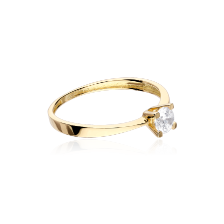 Anillo Oro 18k y circonita "Alejandra"