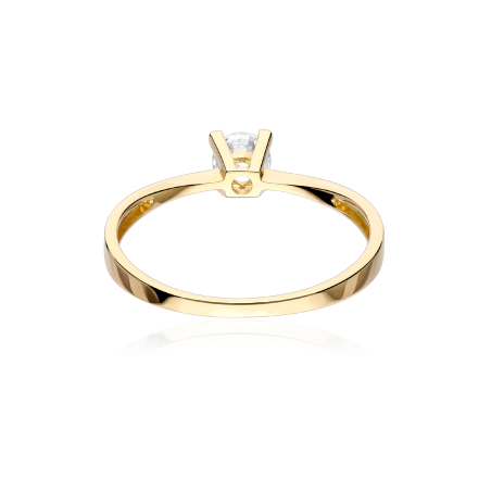 Anillo Oro 18k y circonita "Alejandra"
