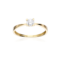 Anillo Oro 18k y circonita "Alejandra"