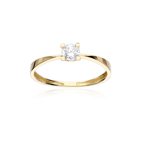 Anillo Oro 18k y circonita "Alejandra"