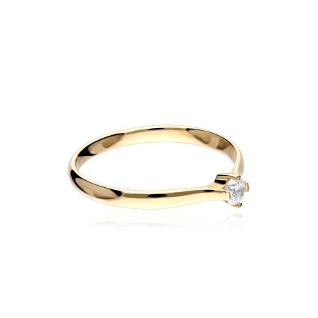 Anillo Oro 18k y circonita "Selma"