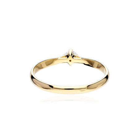 Anillo Oro 18k y circonita "Selma"
