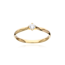 Anillo Oro 18k y circonita "Selma"