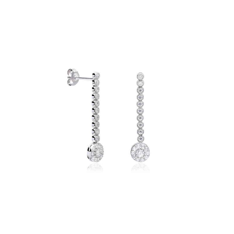 Pendientes Oro 18k y circonitas "Abigail"