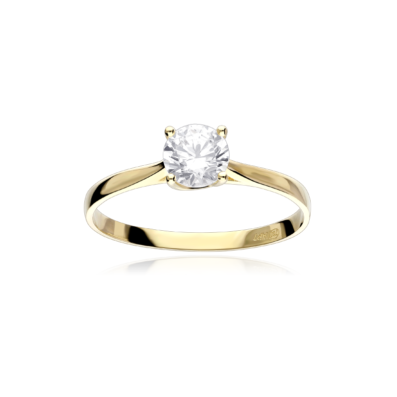 Anillo Oro 18k y circonita "Adara"
