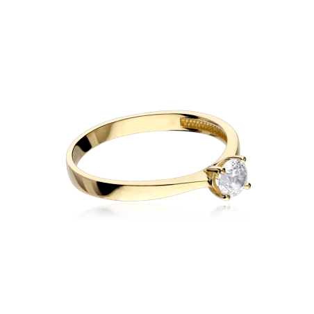 Anillo Oro 18k y circonita "Edna"