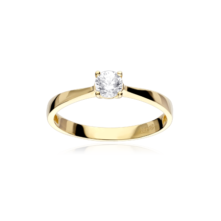 Anillo Oro 18k y circonita "Edna"