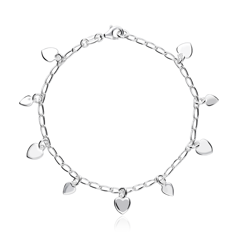 Pulsera plata primera ley "Lovely"