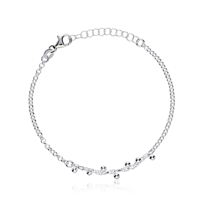 Pulsera plata primera ley "Noa"