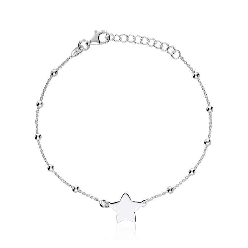 Pulsera Plata Primera Ley "Estrella"
