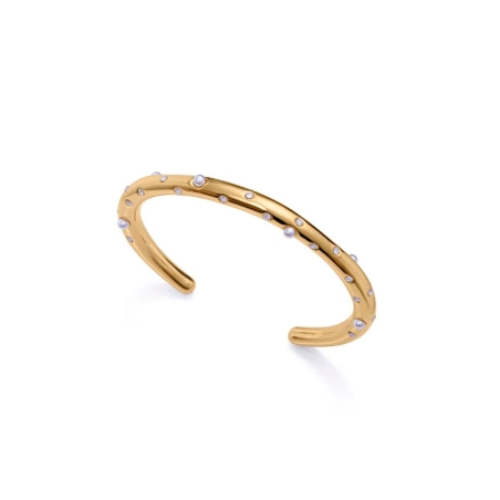 Pulsera Viceroy Chic acero dorado perlas sintéticas y circonitas 15148P01012