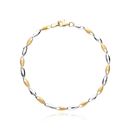 Pulsera Oro 18k bicolor "Espig"
