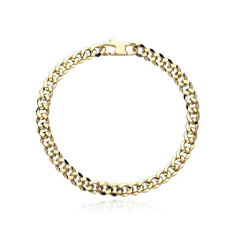 Pulsera Oro 18k cubana 21cm "Gianluca"