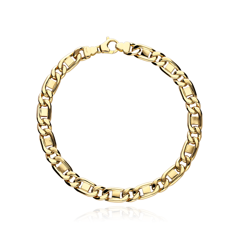 Pulsera Oro 18k eslabón 21cm "Stefano"