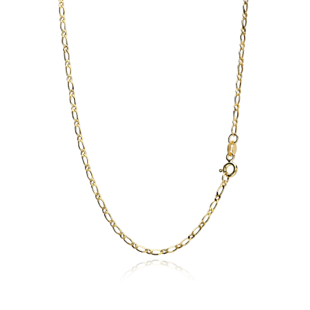 Cadena Oro 18k eslabón 1x1 45cm "Riuk"