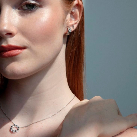 Collar Viceroy  plata aro con circonitas 2312C000-30