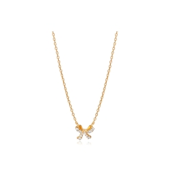 Collar Viceroy  plata baño oro lazo 61078C100-36
