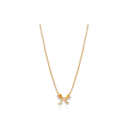 Collar Viceroy  plata baño oro lazo 61078C100-36