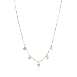 Gargantilla Oro 18k y circonitas  Gilda 