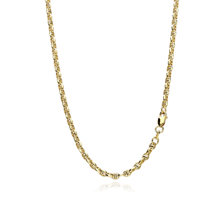 Cadena Oro 18k eslabón travesino 50cm "Sendai"