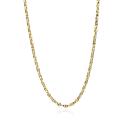 Cadena Oro 18k eslab  n travesino 60cm  Sendai 