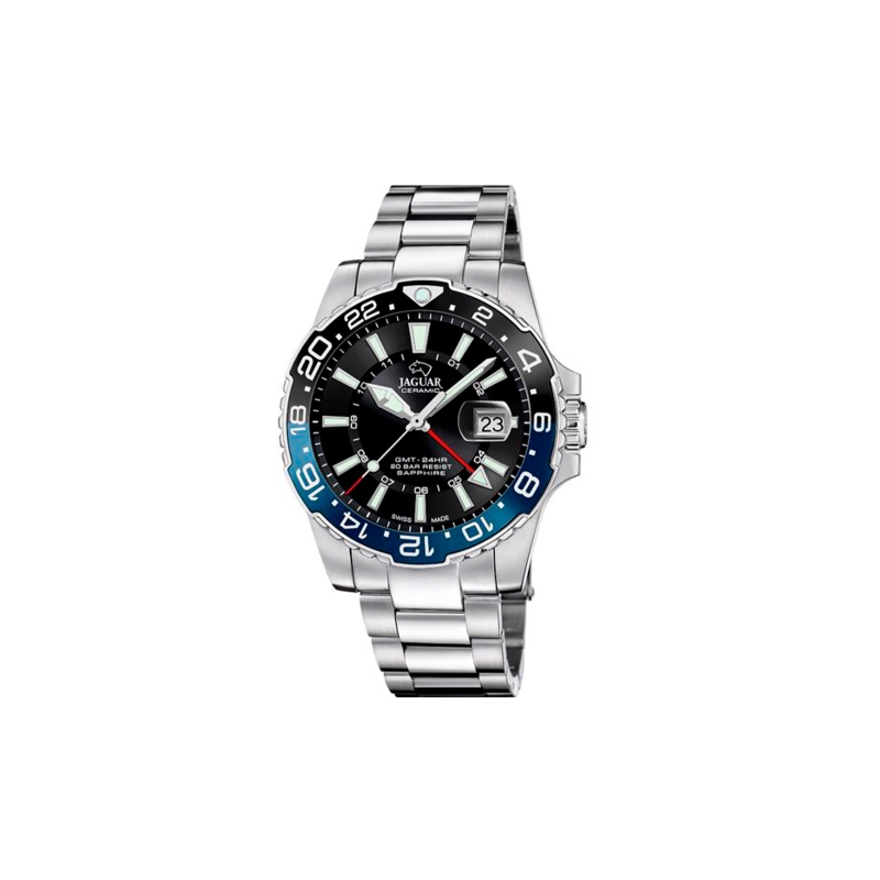 Reloj Jaguar Suizo ceramic Gmt azul hombre J1011/4