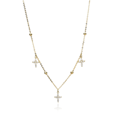 Gargantilla Oro 18k Cruces "Belén"