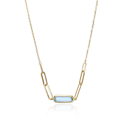 Gargantilla Oro 18k Piedra Azul "Blau"
