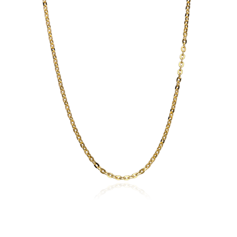 Cadena Oro 18k ovalado 45cm "Hirado"
