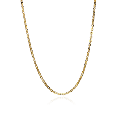 Cadena Oro 18k ovalado 50cm "Hirado"