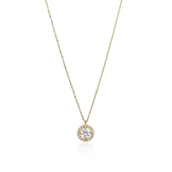 Gargantilla Oro 18k y circonitas  Salom   