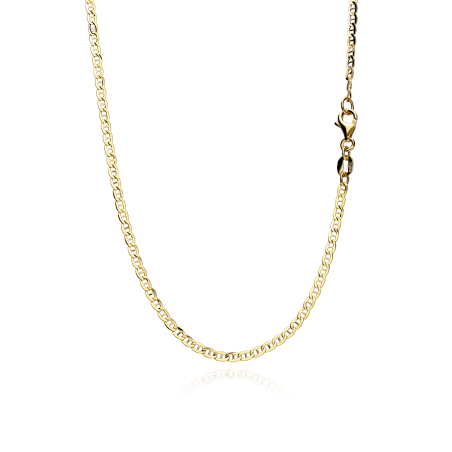 Cadena Oro 18k eslabón plano 50cm "Kanto"