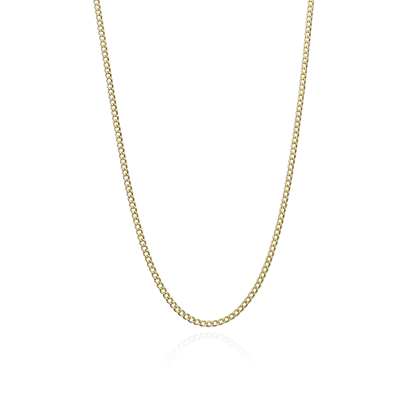 Cadena Oro 18k barbada 50cm "Saru"