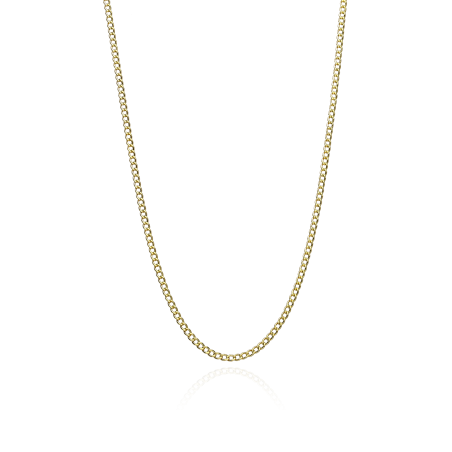 Cadena Oro 18k barbada 50cm "Saru"