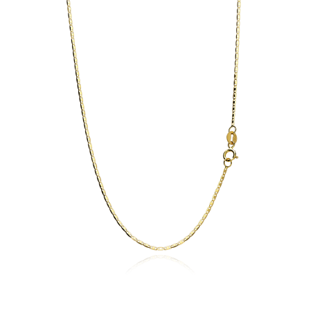 Cadena Oro 18k travesino 50cm "Hinata"
