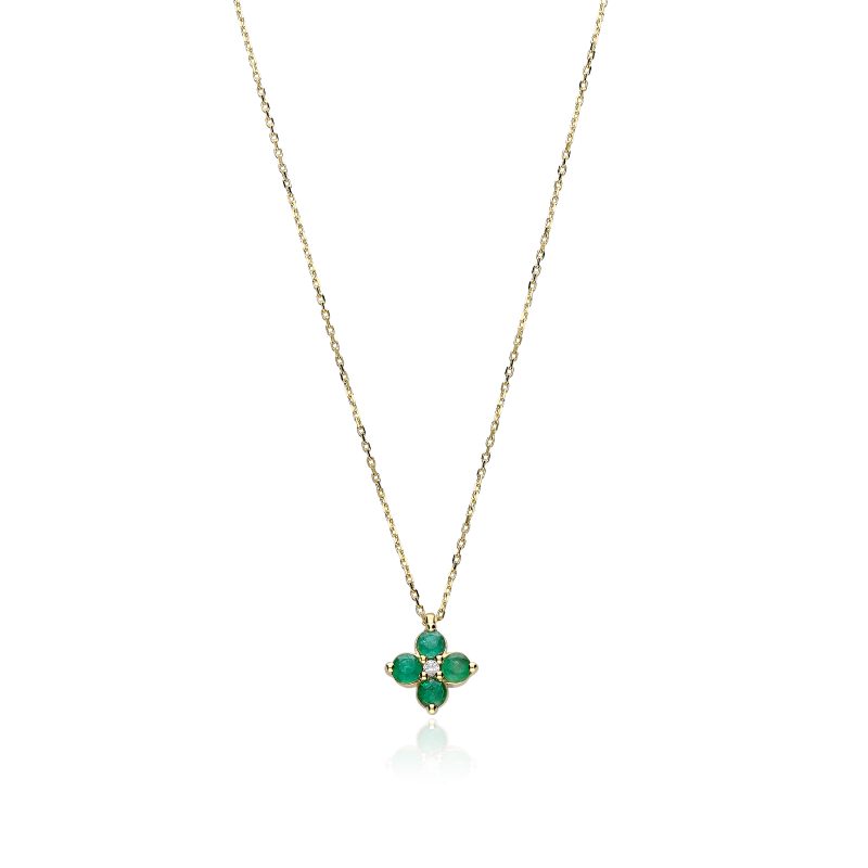 Gargantilla Oro 18k y Esmeralda "Spring"