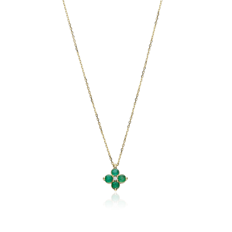 Gargantilla Oro 18k y Esmeralda "Spring"