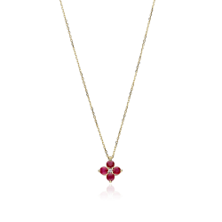 Gargantilla Oro 18k y Rubí "Spring"