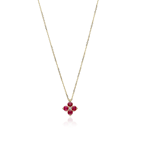 Gargantilla Oro 18k y Rubí "Spring"