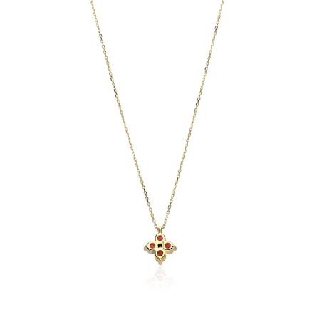Gargantilla Oro 18k y Rubí "Spring"
