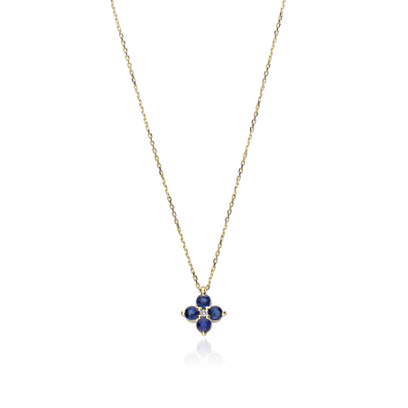 Gargantilla Oro 18k y Zafiro "Spring"