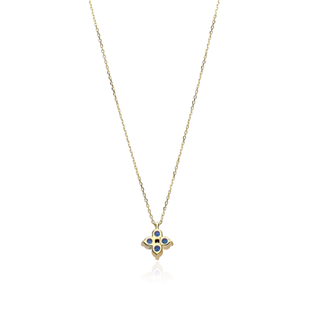 Gargantilla Oro 18k y Zafiro "Spring"