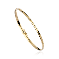 Pulsera rígida Oro 18k Media Caña