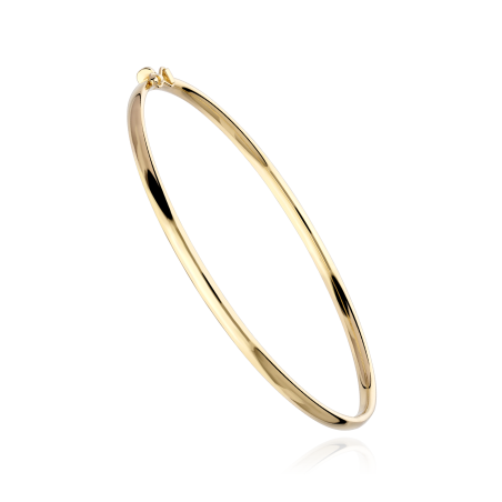 Pulsera rígida Oro 18k Media Caña