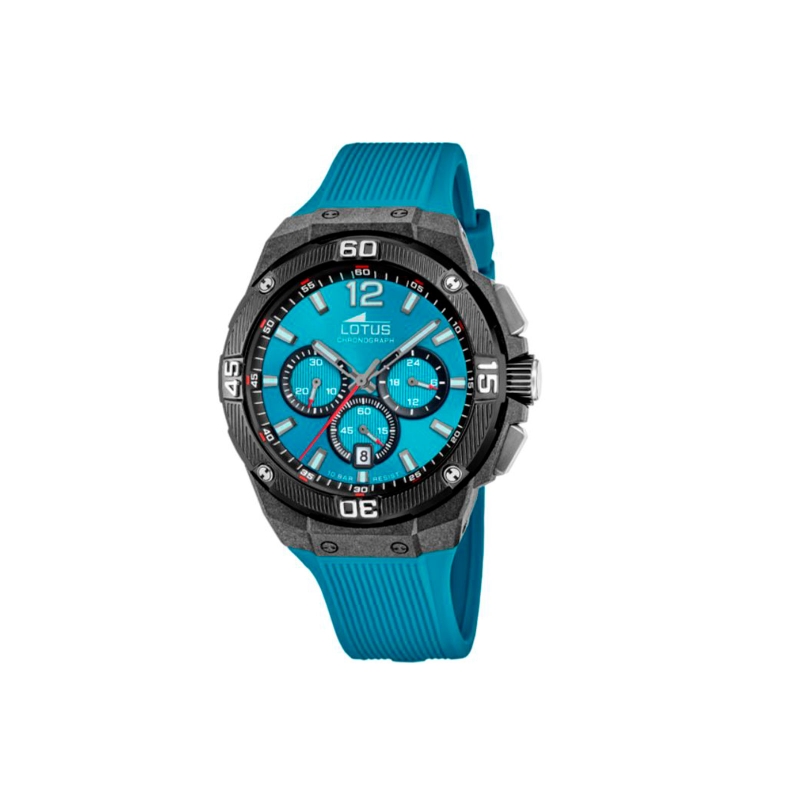 Reloj Lotus chrono azul caucho hombre 18975/6