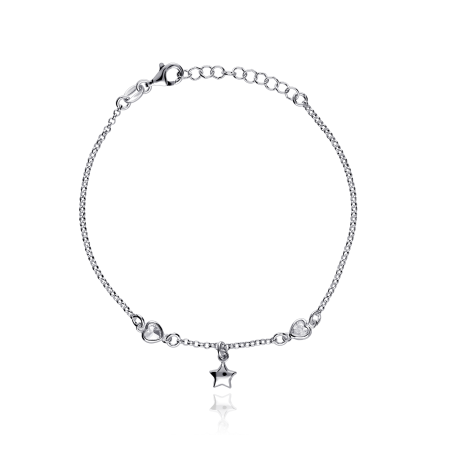 Pulsera Plata primera ley y circonitas "Universe"