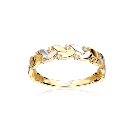 Anillo Oro 18k y Circonitas "Jesién"